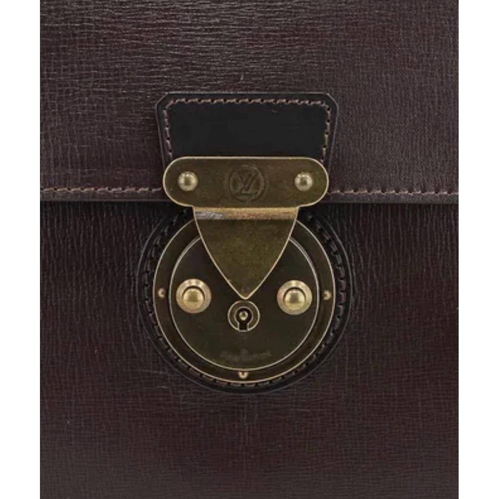 Rare Find! Louis Vuitton Vtg Angara Briefcase Moka Brown Epi Leather RI0038 Bag - Picture 6 of 10